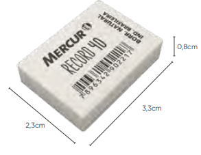 BORRACHA N40 BRANCA MERCUR REC